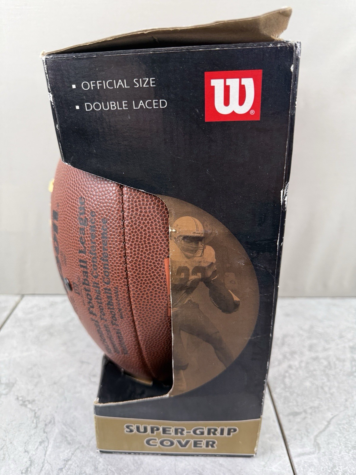 Wilson Football F1795 HDS NFL AFC NFC Official Size Super Grip Cover Pro Comp