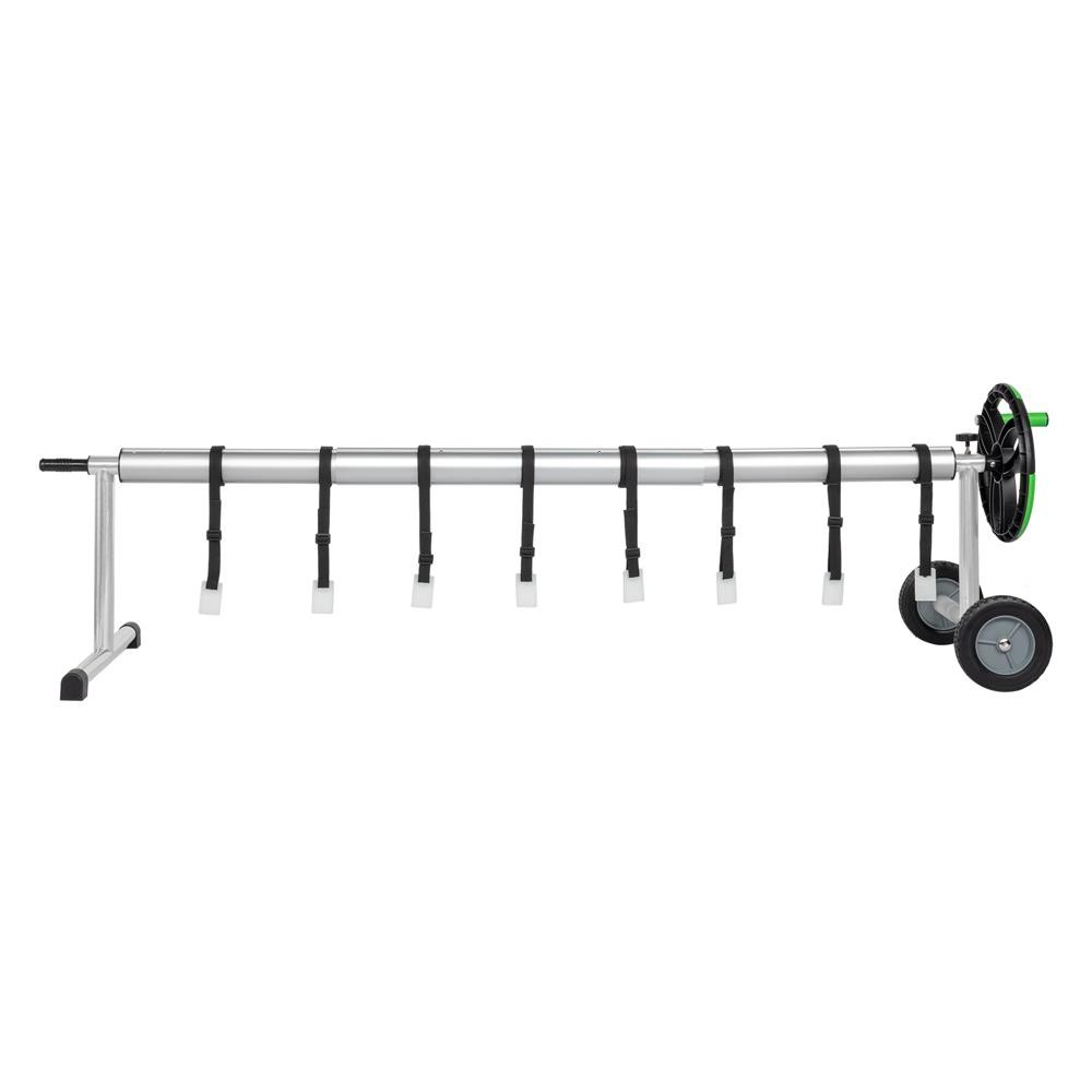 18 FT Pool Cover Reel Aluminum Solar Swimming Inground Cover Blanket Reel