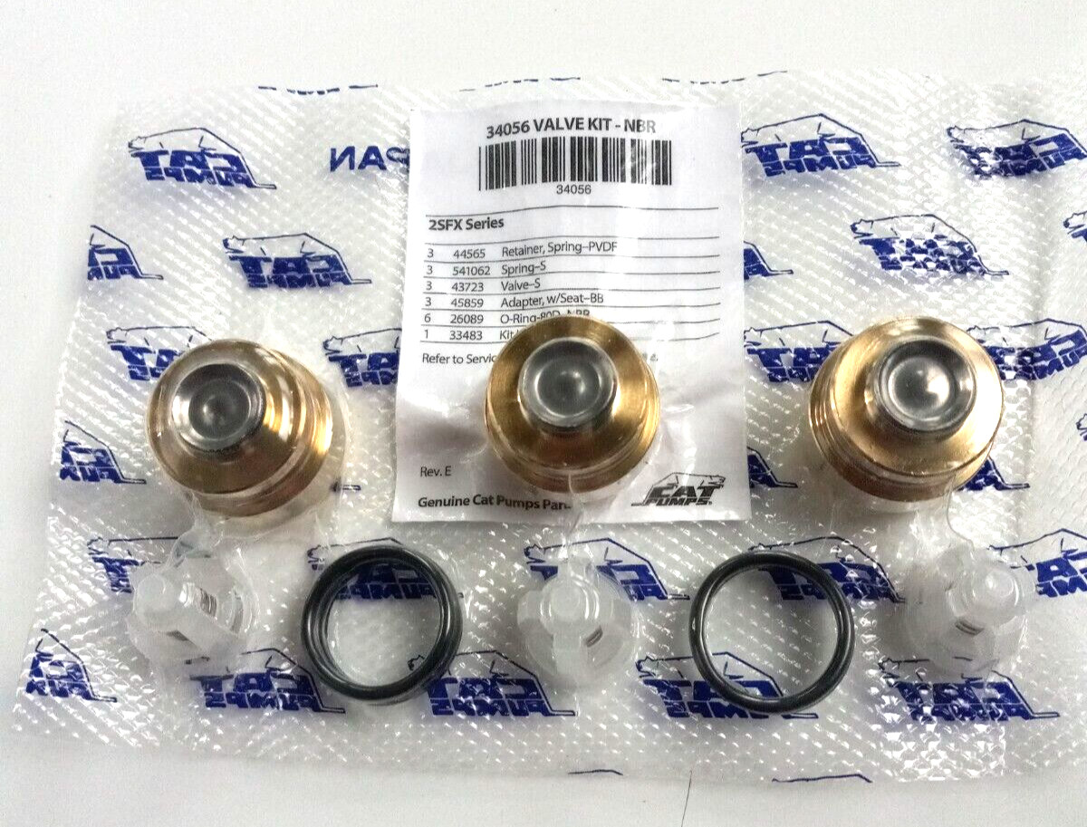 34056 DISCHARGE VALVE KIT 2SFX20ES, 2SFX30ES,2SFX30GS CAT PUMPS  PRESSURE WASHER