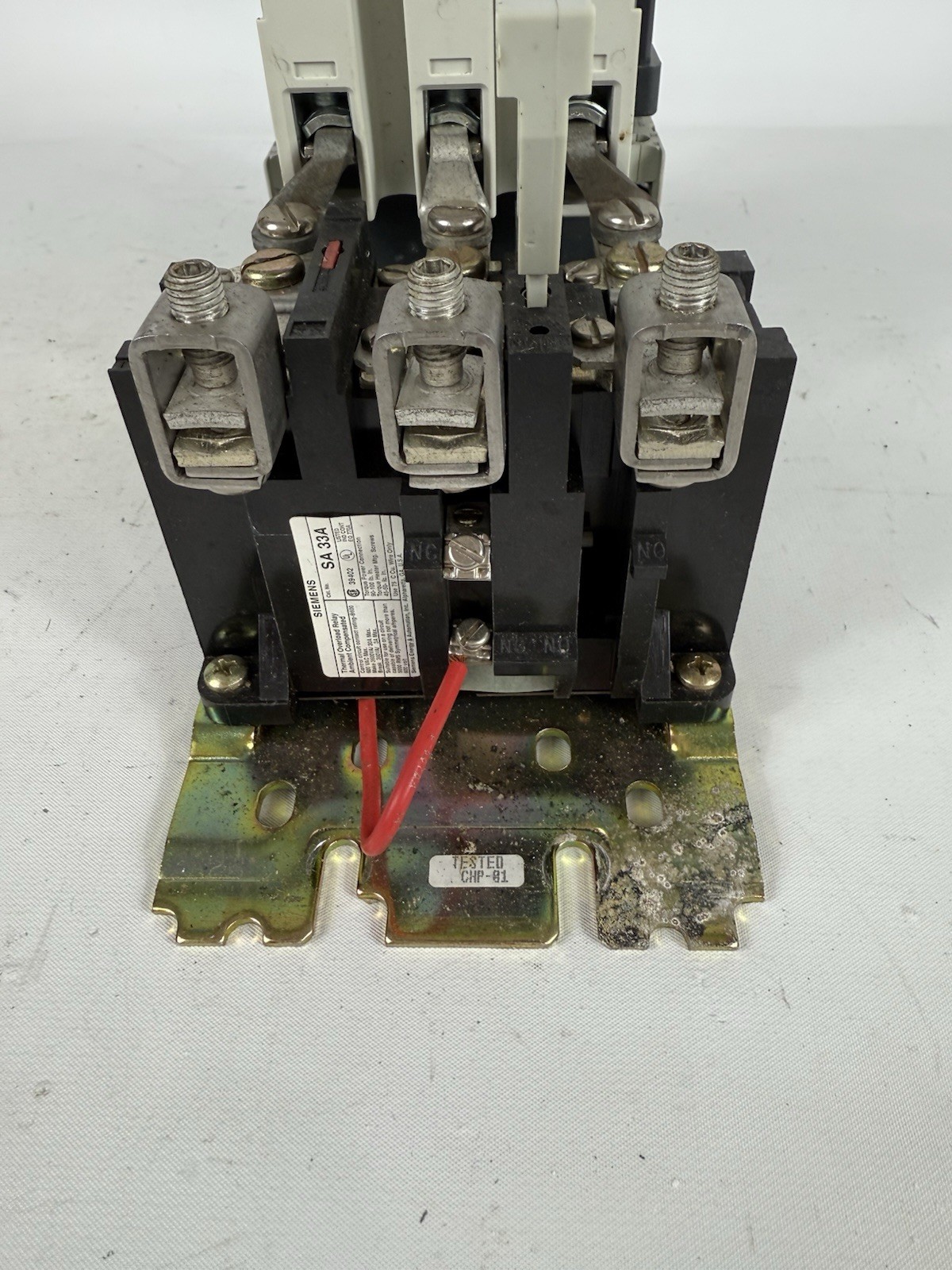 SIEMENS SXL-EO. SIZE 3, 480 VAC, 90A 600V, SA33A Relay, Contactor Motor Starter