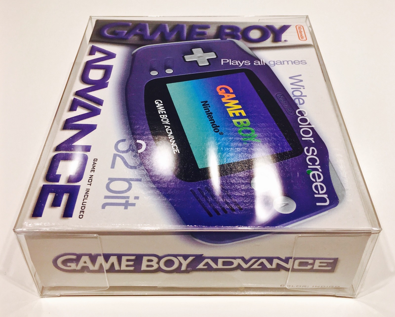 1 Box Protector For Game Boy Advance Console Boxes Clear Display Case Nintendo