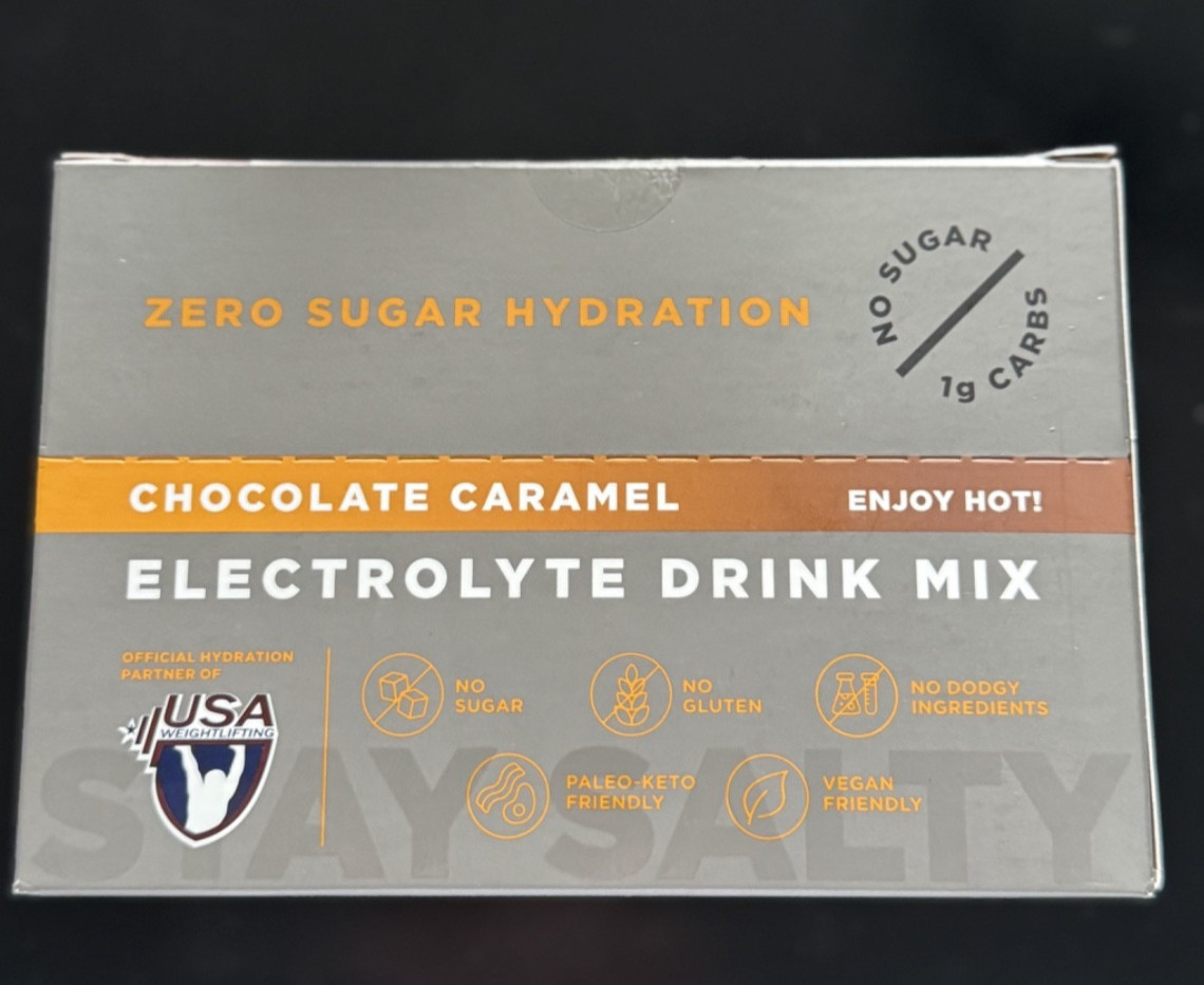 LMNT Zero Sugar Electrolytes CHOCOLATE CARAMEL Salt Drink Mix 30 Sticks EXP 2/26