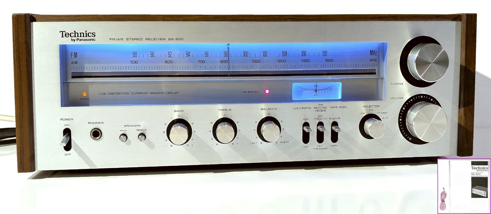 🔥【PRO SERVICED】MINTY Technics SA-200 Stereo 50W Receiver~XSTR/LED MOD💥GUARANTY