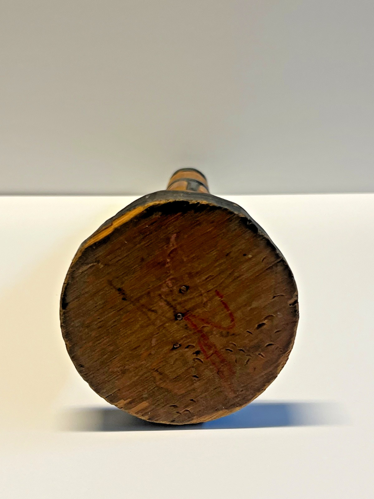 Fine Old Northwest Coast Salish or Nu-Chah-Nulth Indian Totem Candlestick; 1890s