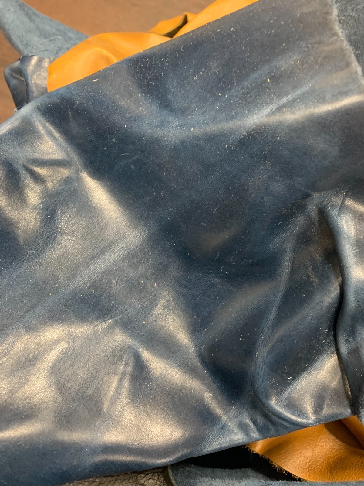 3 lb Box Mixed Colors Cowhide Remnants Scrap Leather Pieces Free Shipping