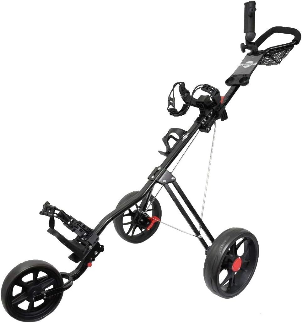 Hoveroid Foldable Golf Push Cart, Light Weight Suitable Golf, 11.5-Black
