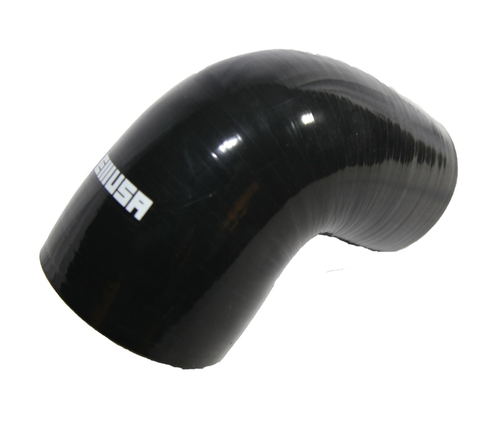 For Reducer 4" to 3.5" 90 DegSilicone hose COUPLER turbo intercooler BLACK+CLAMP