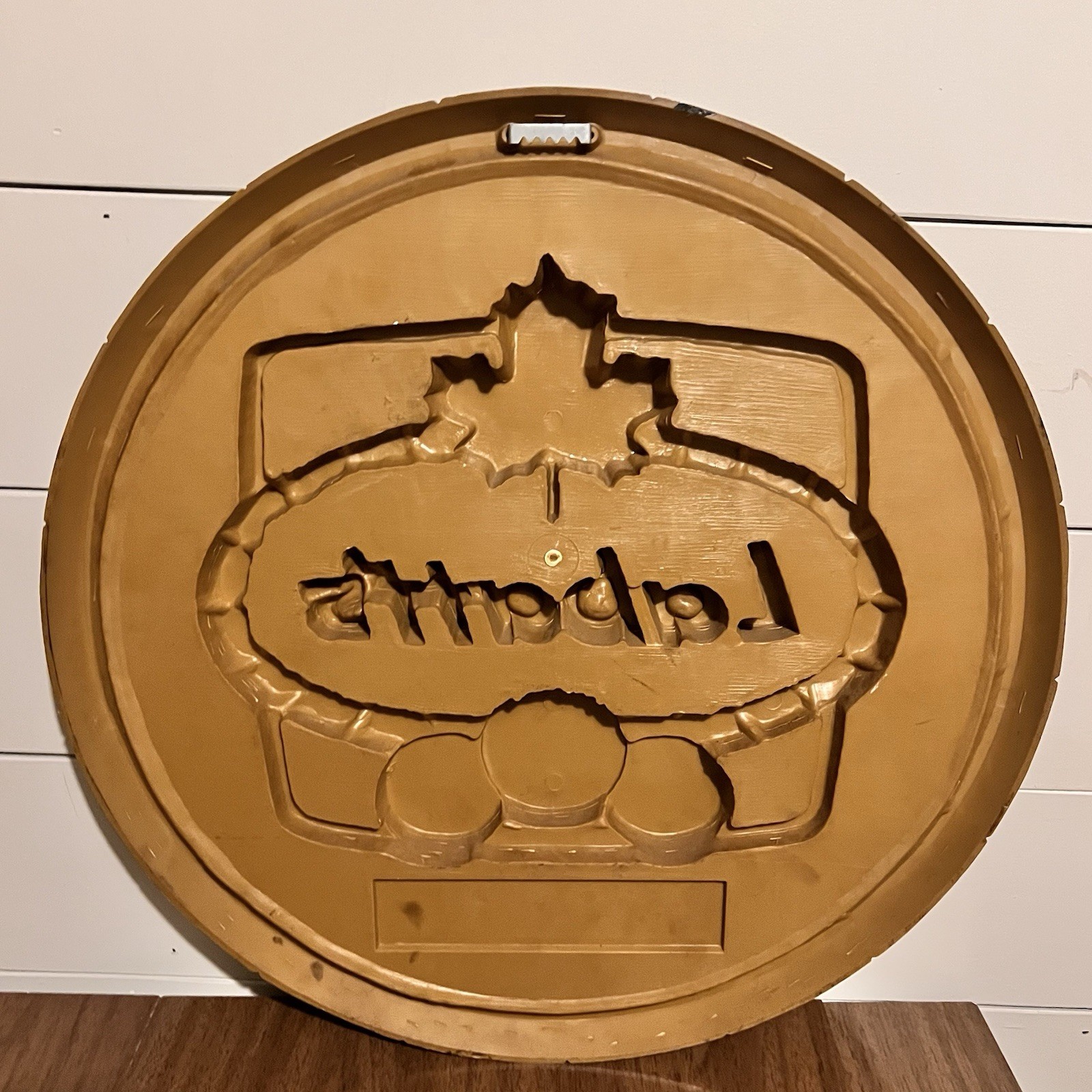 Labatt’s Beer Barrel Wall Sign 19” Vintage 3D Canadian Brewery Bar Decor