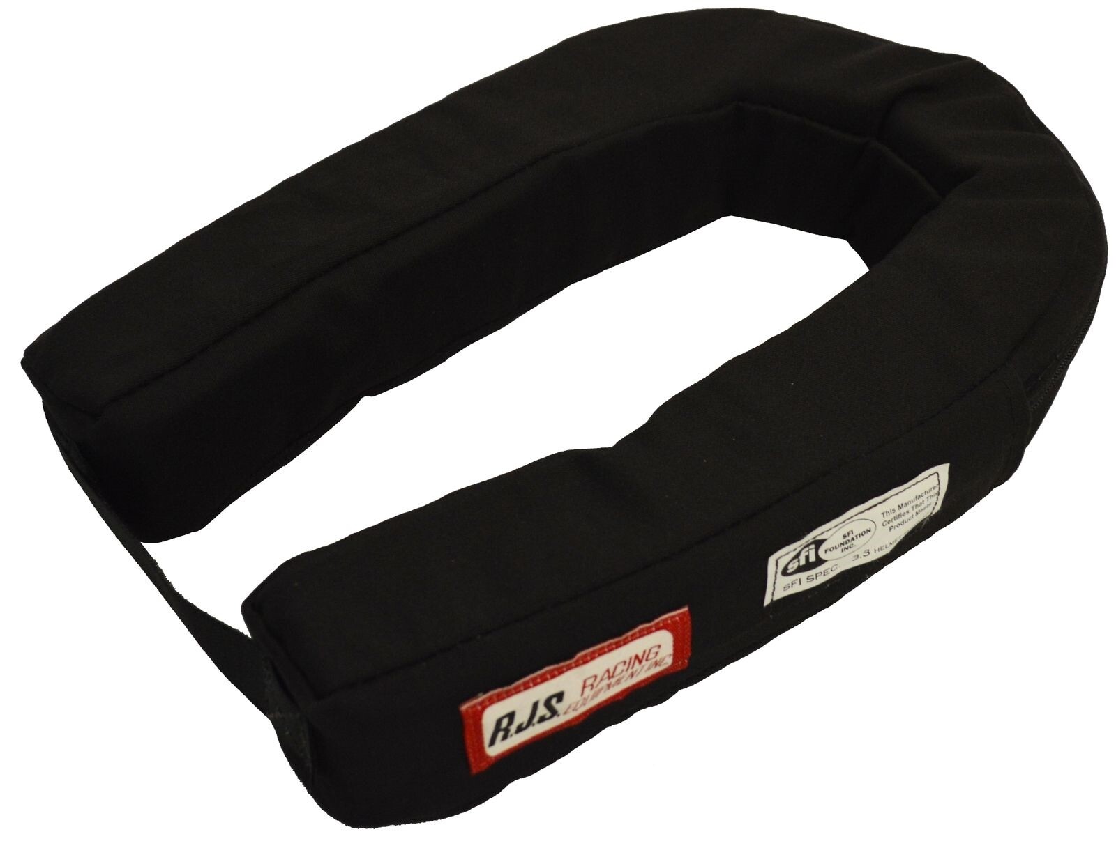 RJS RACING SFI 3.3 HELMET SUPPORT BLACK HORSESHOE JUNIORS NECK BRACE 11001101