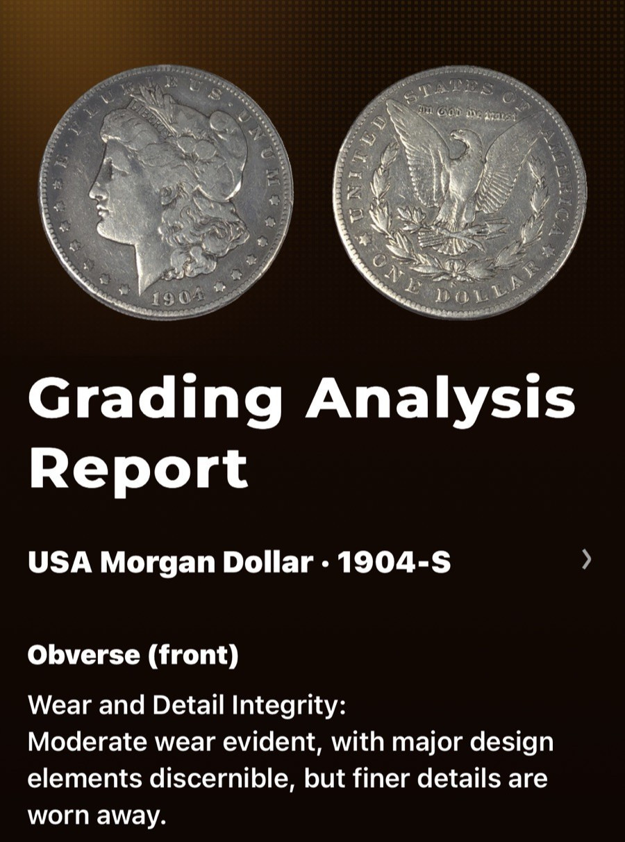 1904 S MORGAN "F/VF GRADE" - SCARCE, METTALIC LOOK, ATTRACTIVE CIRCULATED😍😍✅