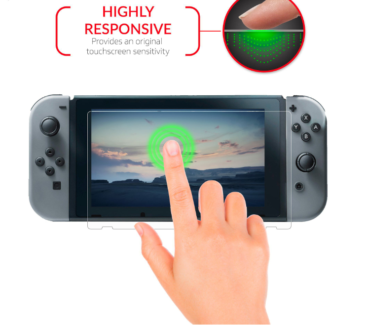 For Nintendo Switch Console HD Clear Premium Tempered Glass Screen Protector
