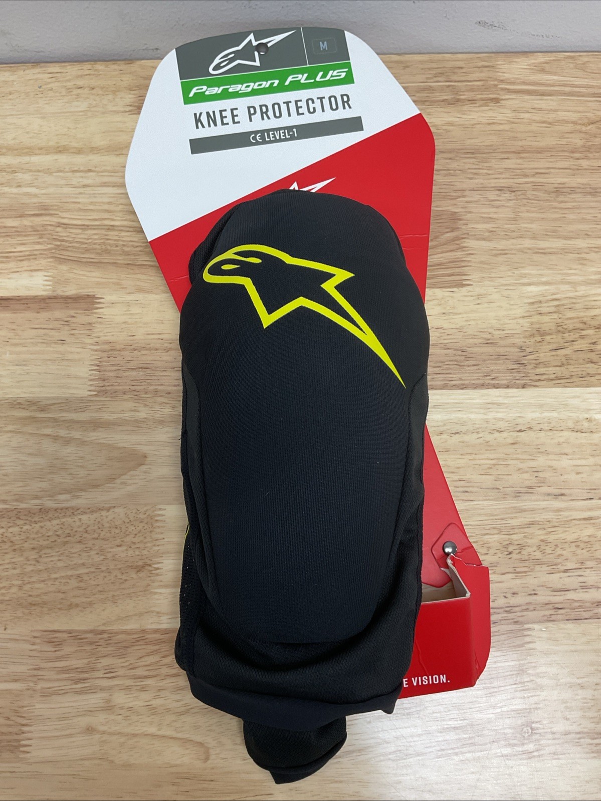 Alpinestars Paragon Plus Knee Protectors Black/Yellow - Medium