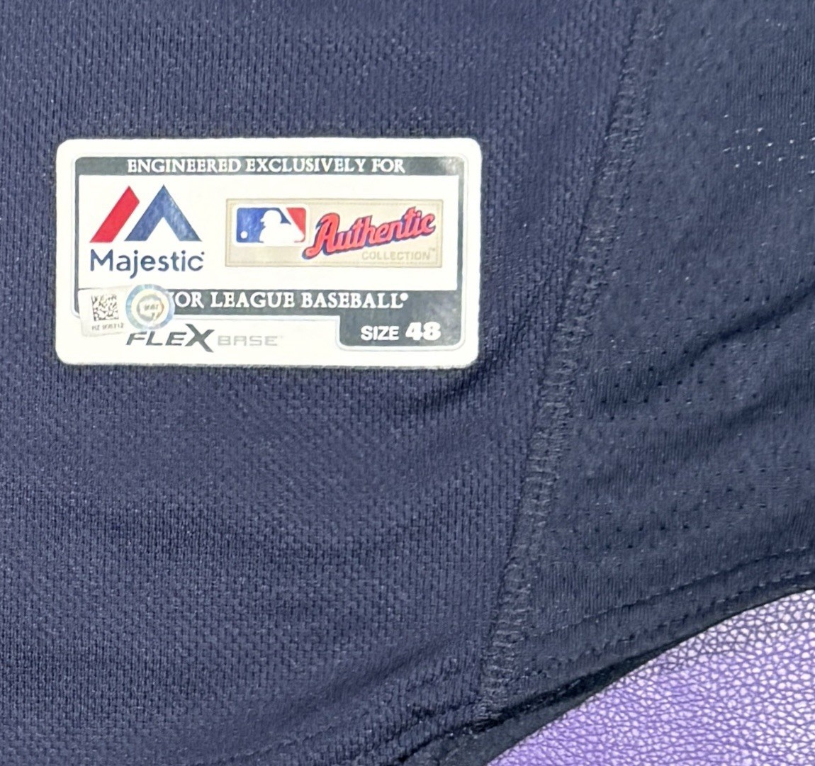 Game Used Atlanta Braves Jerseys 2016 Steven Rodriguez #86 Majestic Jersey 48