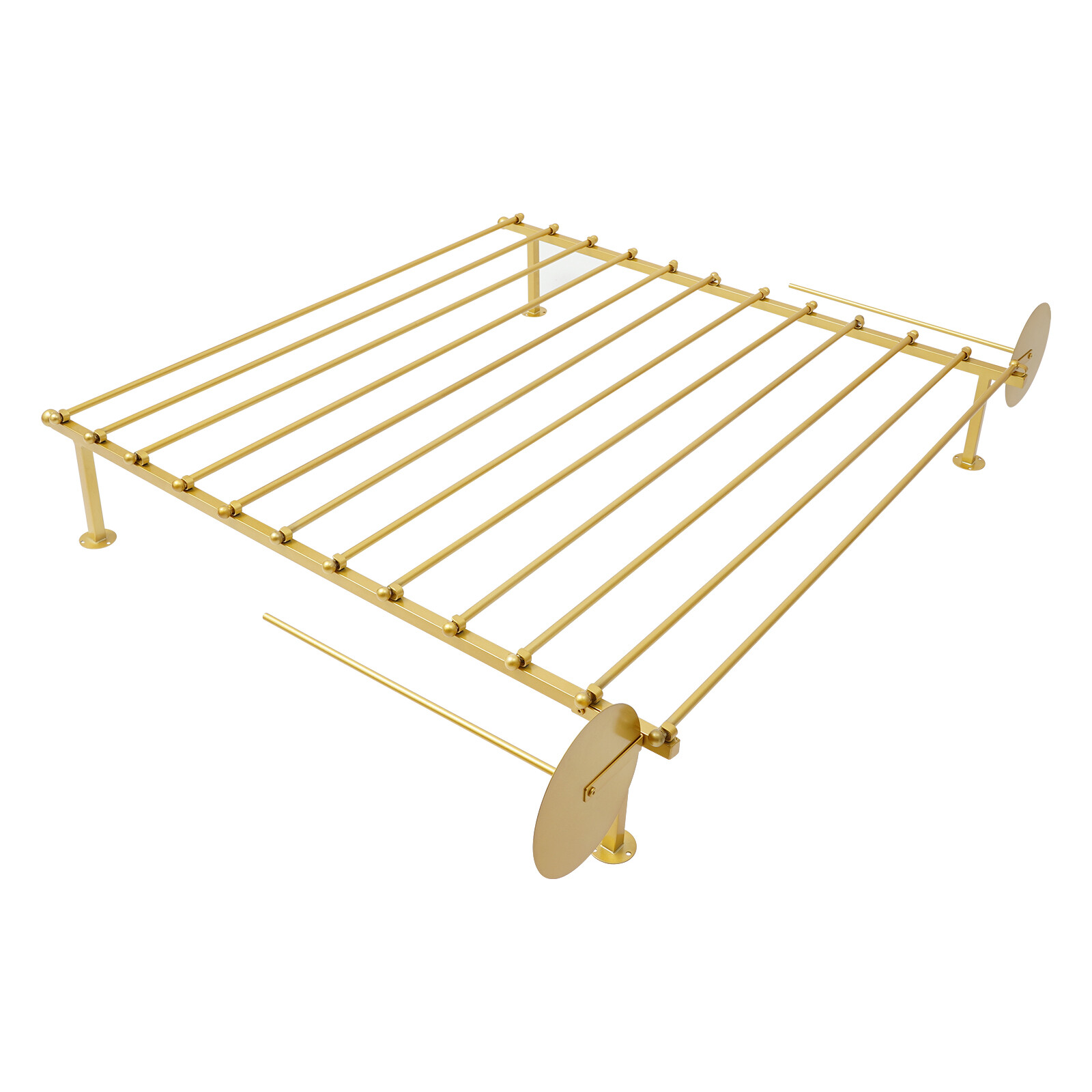 Wall-Mounted Display Rack, Wrapping Paper Ribbon Holder, Organizer 120*20*120cm