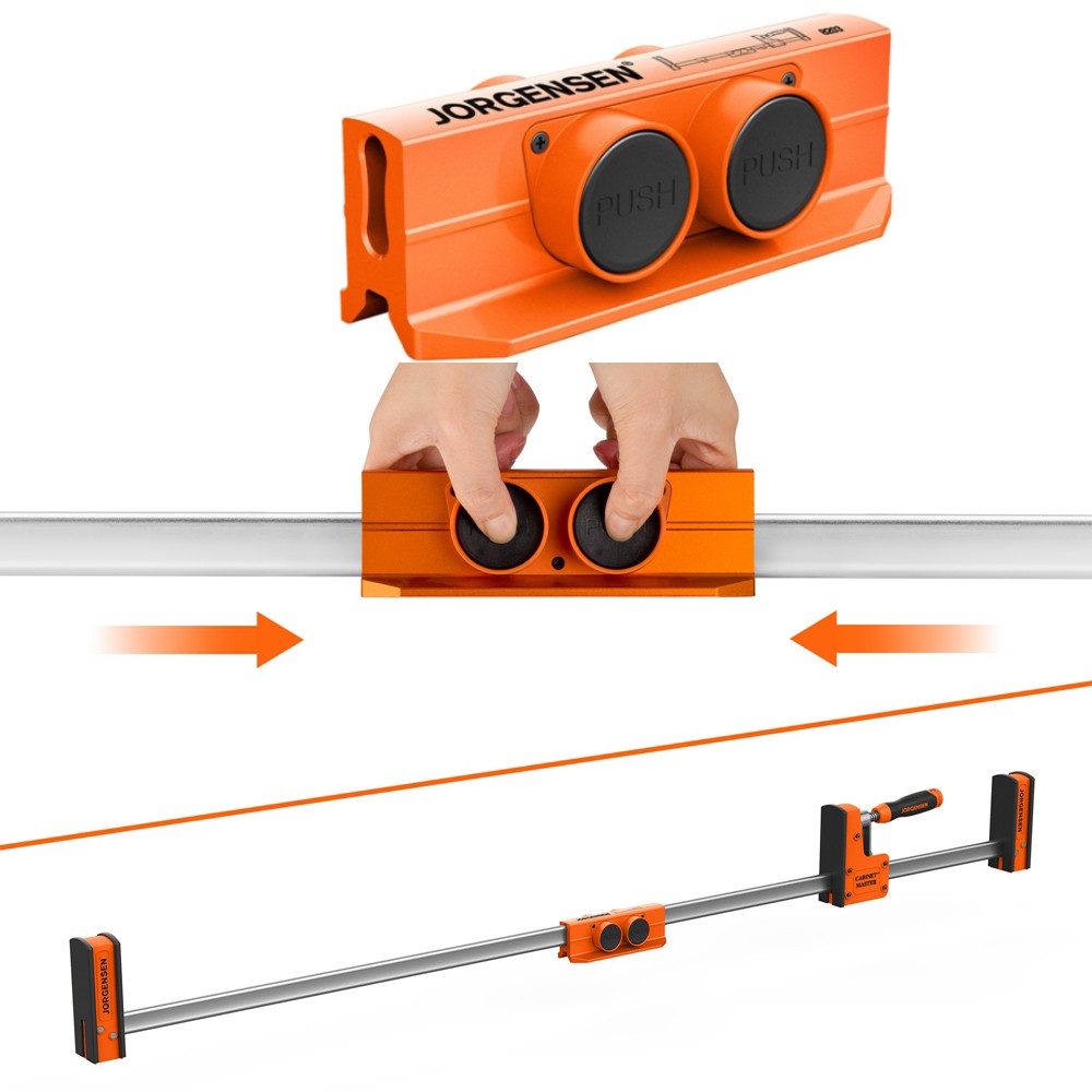Jorgensen Parallel Clamp Extender Heavy-Duty Aluminum Connector for Woodworking