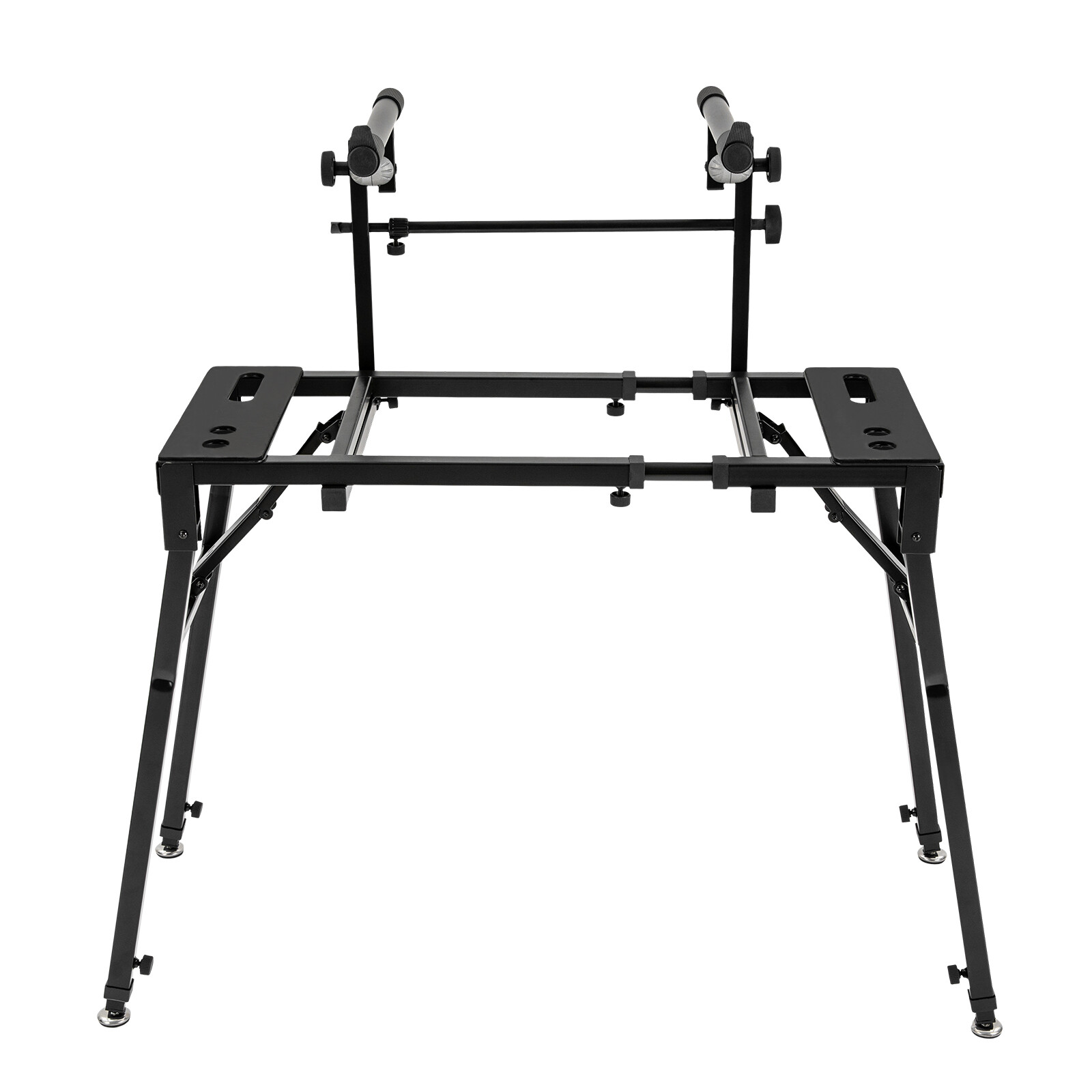 Keyboard Stand DJ Workstation Table Top Piano Holder 2-Tier Double Studio Mount