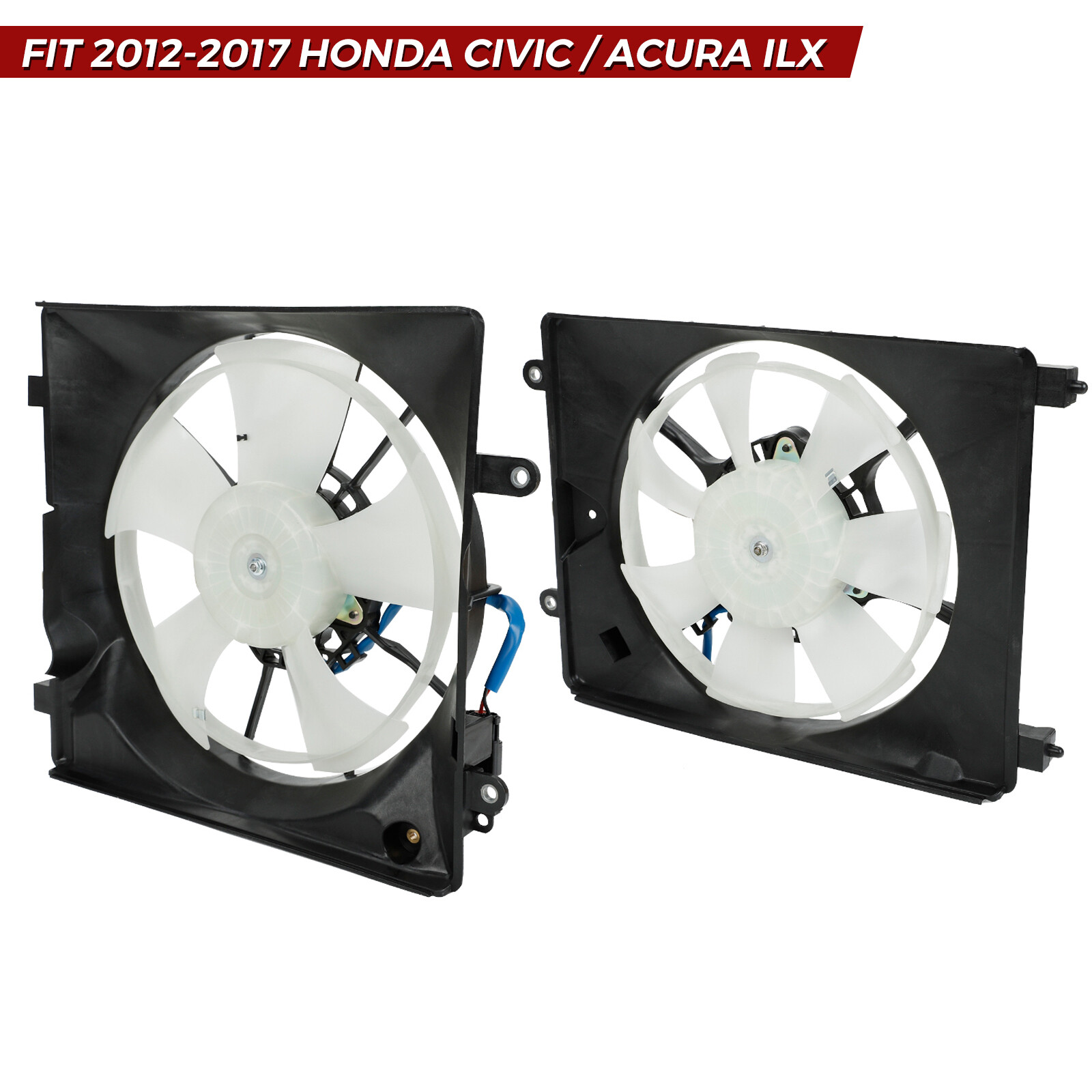AC Radiator Cooling Fan For 2012-2015 Honda Civic Acura ILX HO3115158 HO3115163