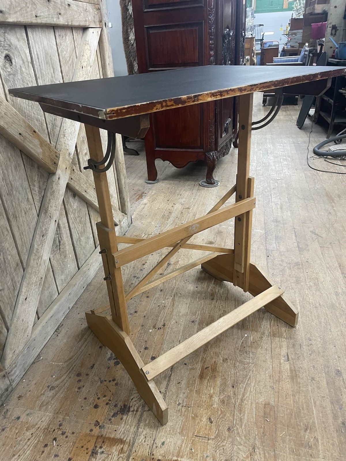Vintage ANCO-BILT DRAFTING TABLE maple Adjustable tilt and height