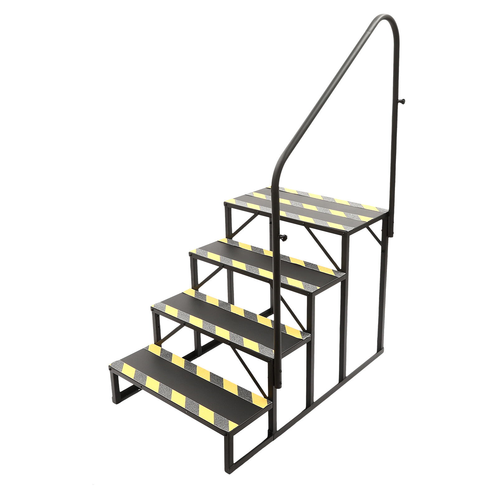 4-Steps Ladder W/ Handrails Swimming Pool Ladder Above Ground Stair Step Stool