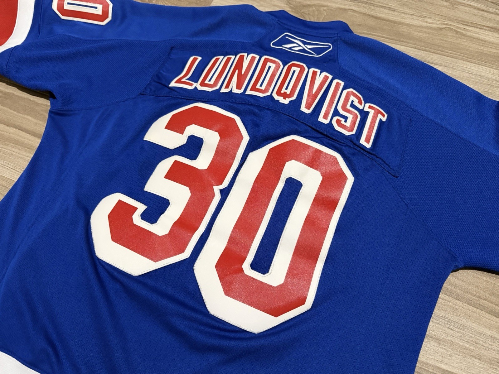 Size M - New York Rangers Henrik Lundqvist Reebok Replica Jersey Blue