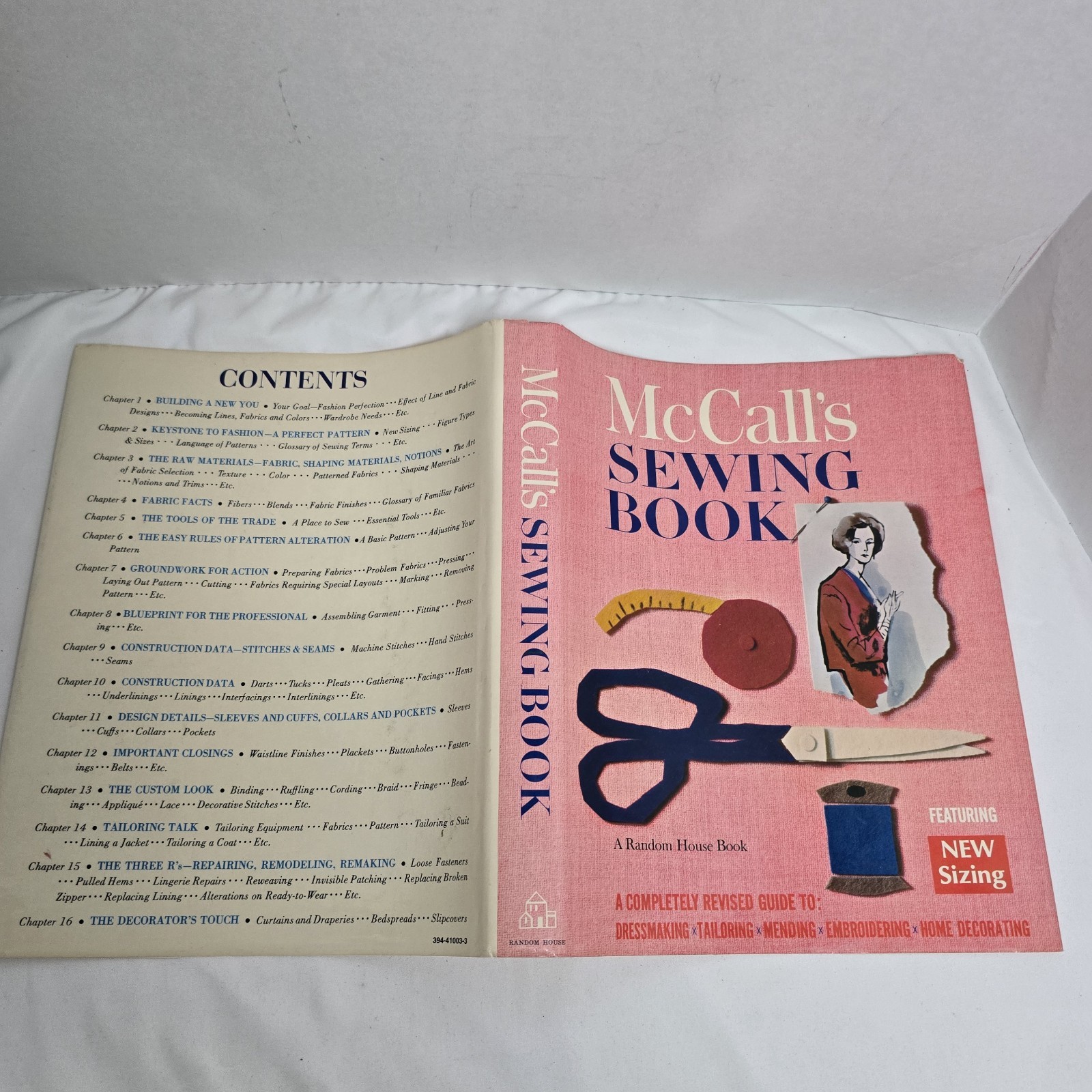 McCall's Sewing Book Random House Vintage Book 1968 5th Print VTG Illus DIY HCDJ