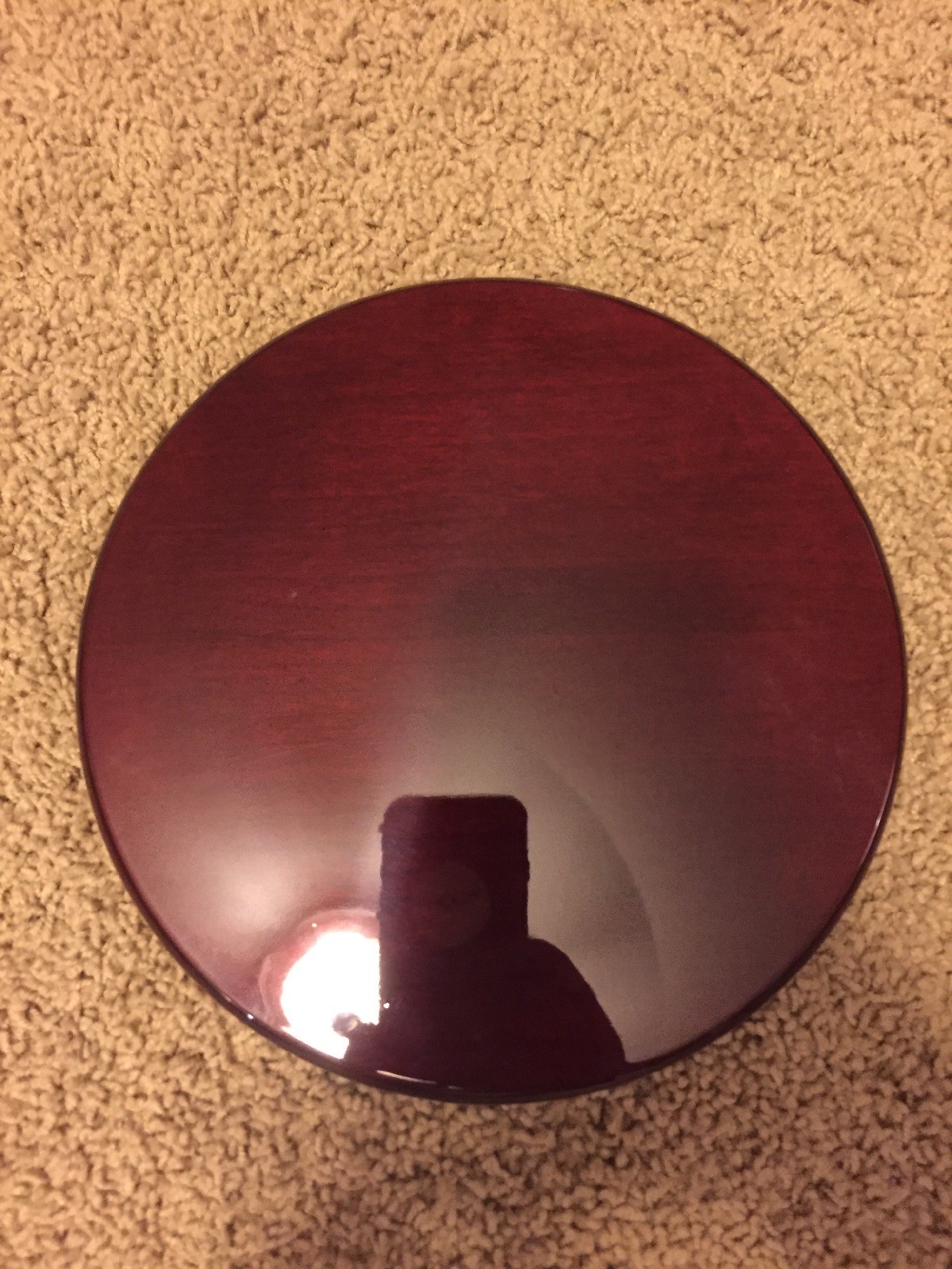 Trophy/photo Mounting Plaque Cherry 9” Circle