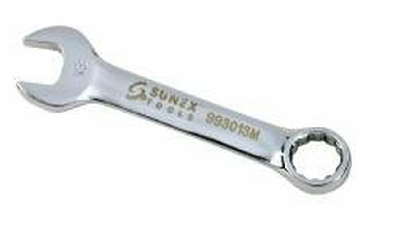 Sunex 993013M 13mm Fully Polished Stubby Combination Wrench
