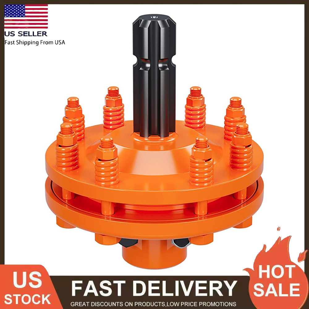 PTO Slip Clutch 1 3/8" 6 Spline Ends for PTO Slip Shafts Tractor PTO Slip Clutch