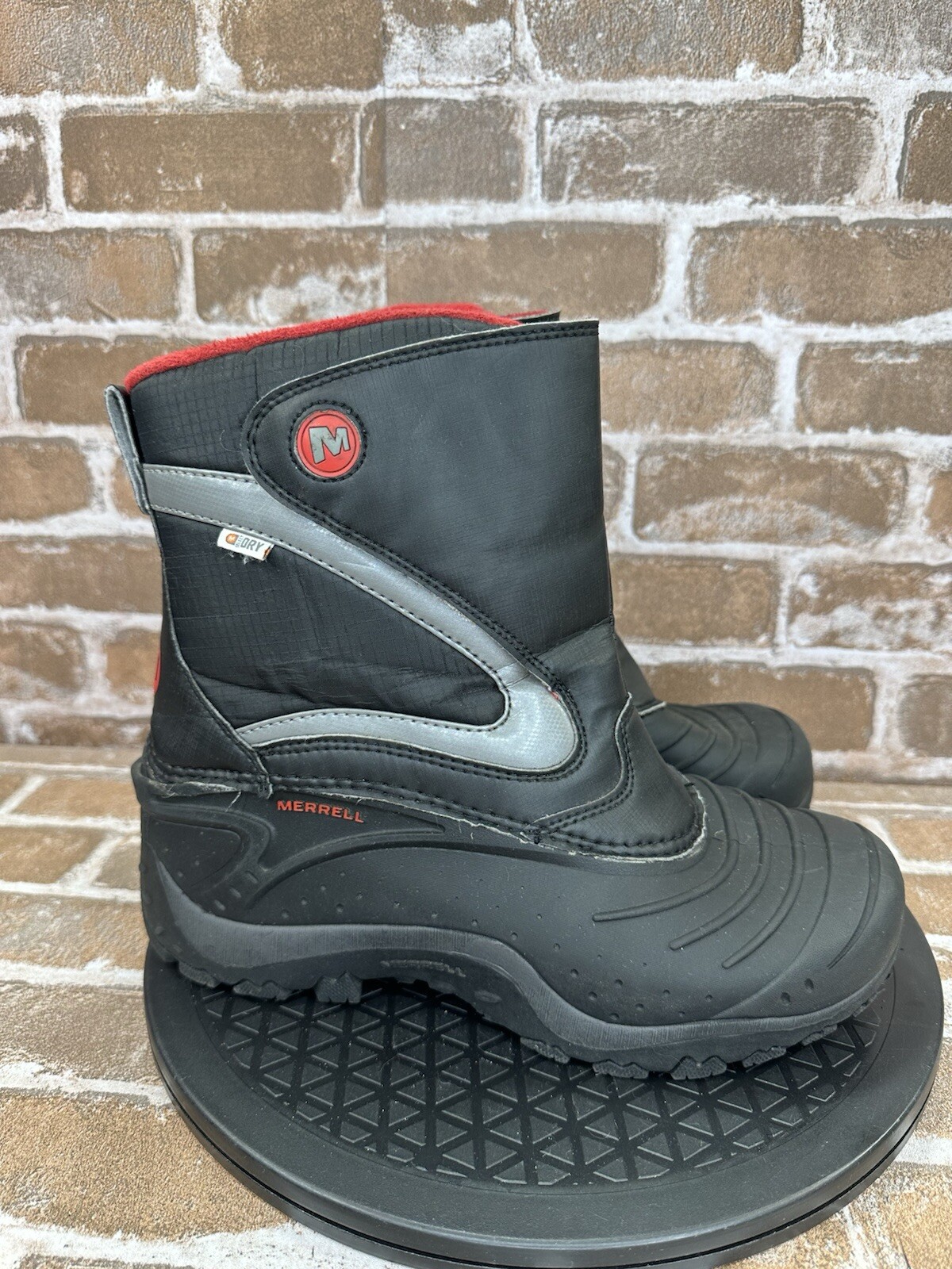 Merrell Snowbound Waterproof 200g Winter Snow Boots Black Silver Boys Youth 6