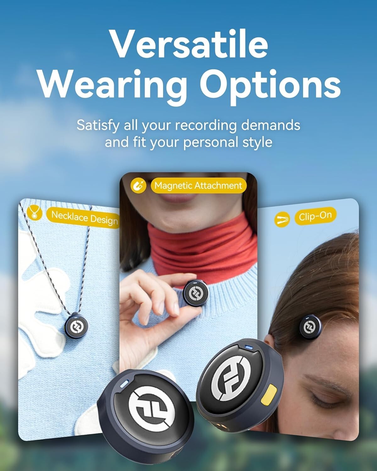 Hollyland Lark M2 Wireless Lavalier Microphone for iPhone/Android/Camera/PC/Lapt