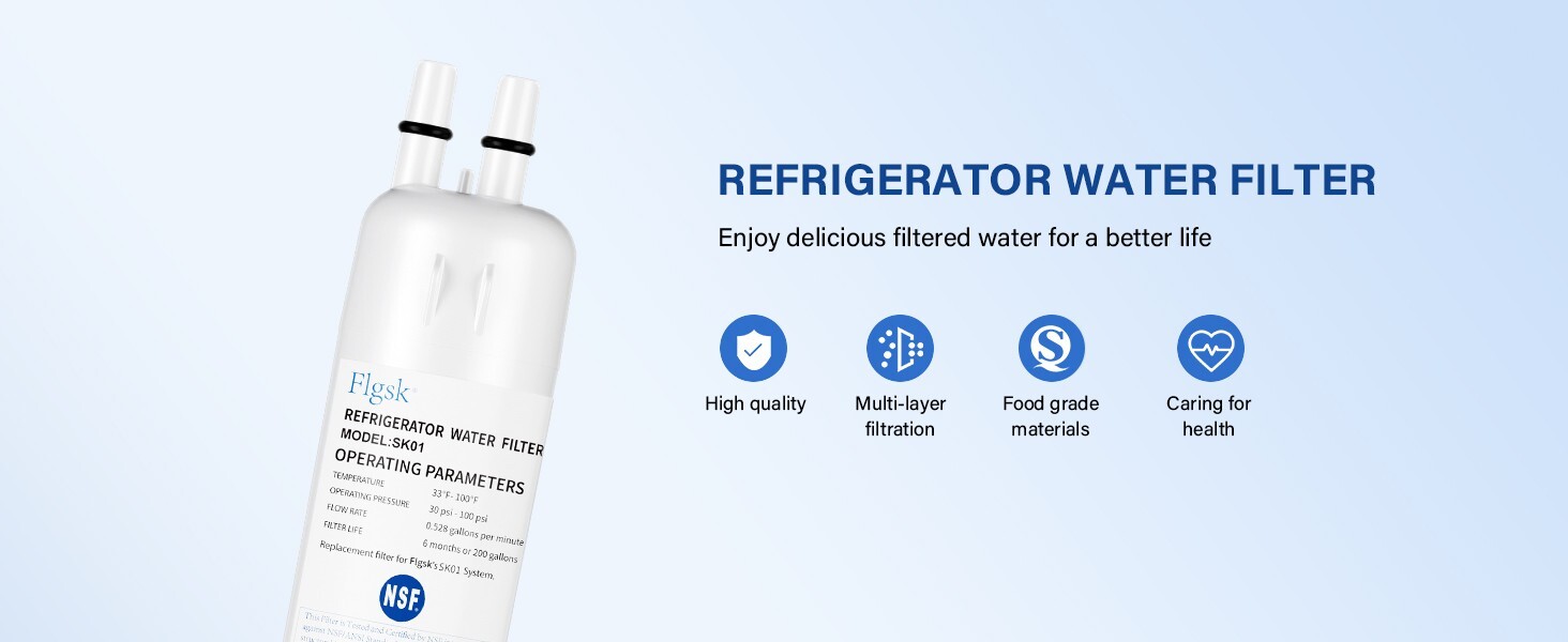 2 Pck Fridge Filter - EDR1RXD1, W10295370A, Filter 1, 46-9081, 46-9930, KAD1RXD1