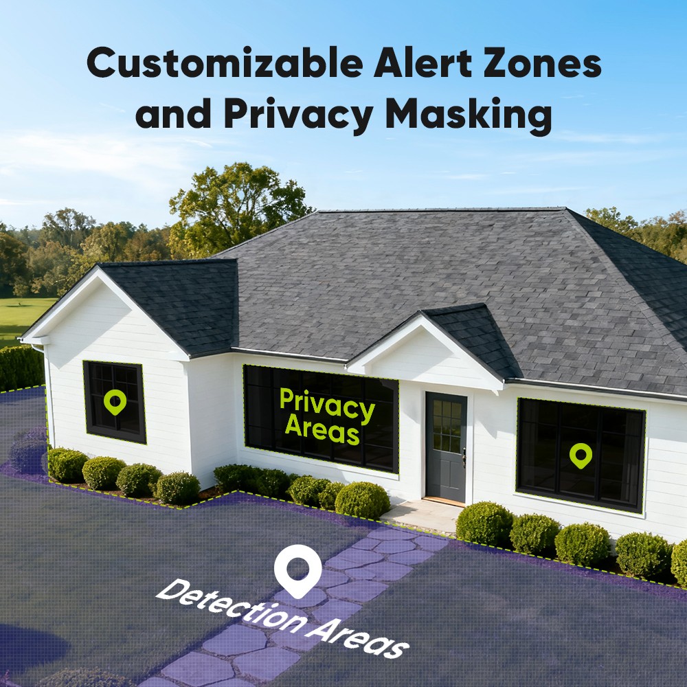 SANNCE 8CH NVR 2K Audio PoE IP Security Camera System Outdoor Color Night Vision