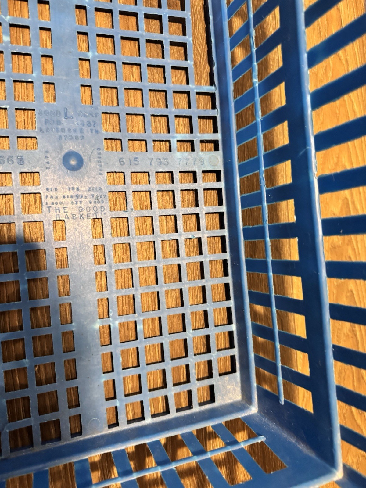 Vintage Toys R Us Blue Shopping Basket Rare Geoffrey