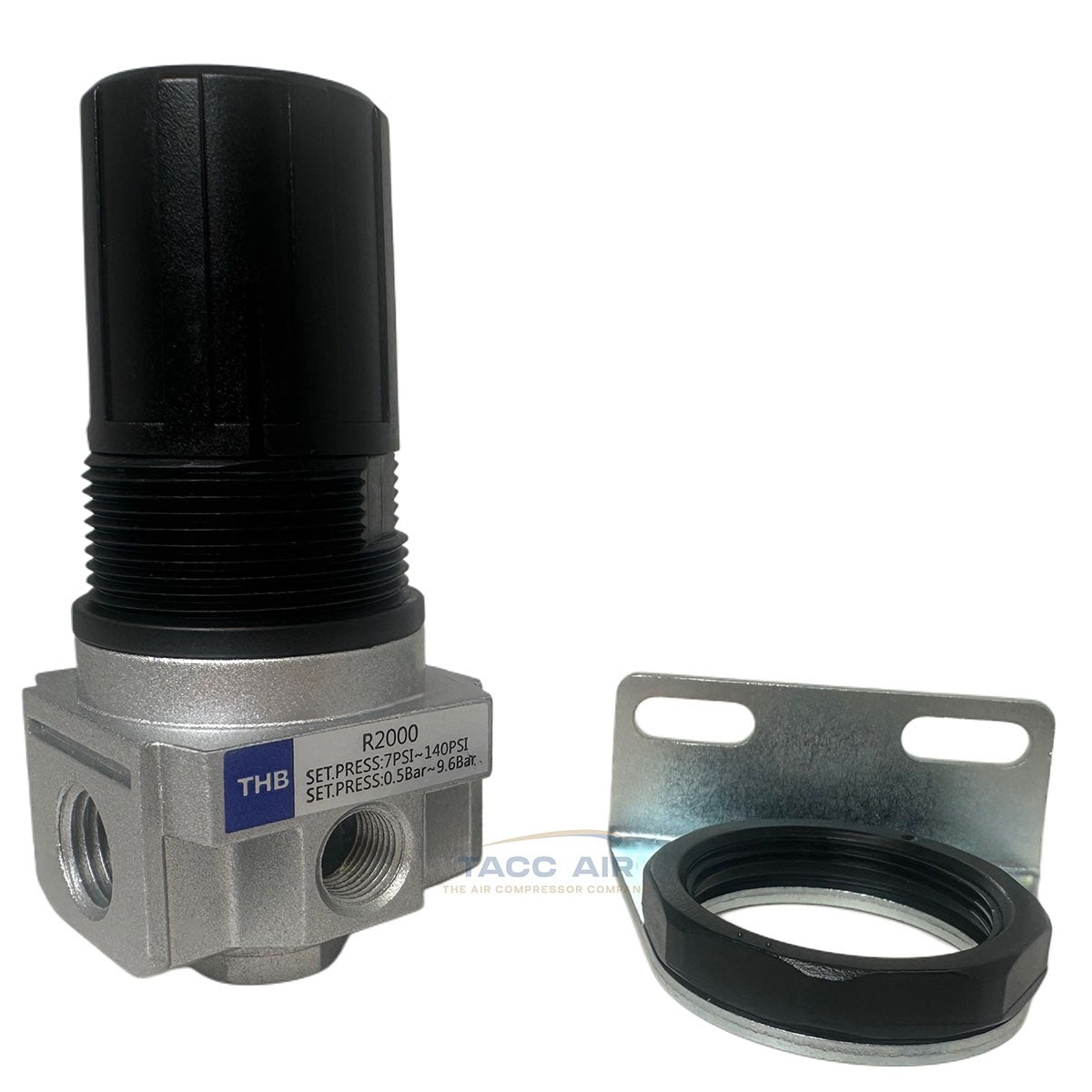 1/4" In Line Compressed Air Compressor Pressure Regulator Industrial Grade