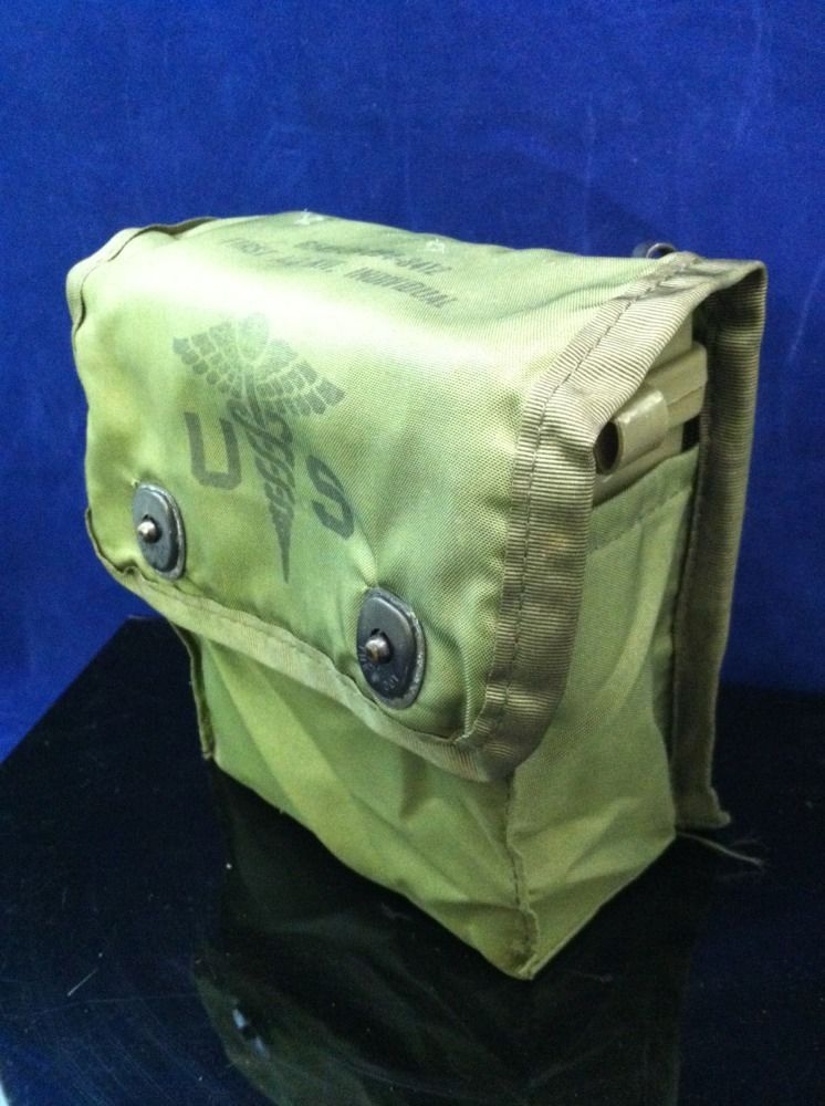 NEW USGI Medical Instrument Case for Individual First Aid Kit, OD Nylon, ALICE