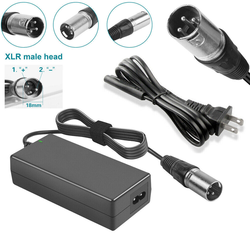 24V 2A New Electric Scooter Battery Charger for Go-Go Elite Traveller Plus HD US