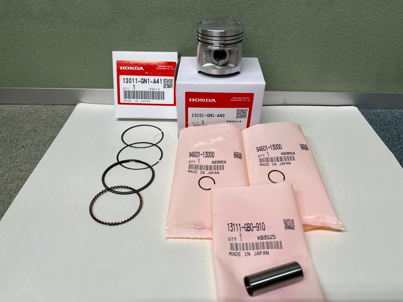 HONDA OEM PISTON KIT (STANDARD SIZE) FOR A 2000-2013 XR80R/CRF80F GENUINE NEW