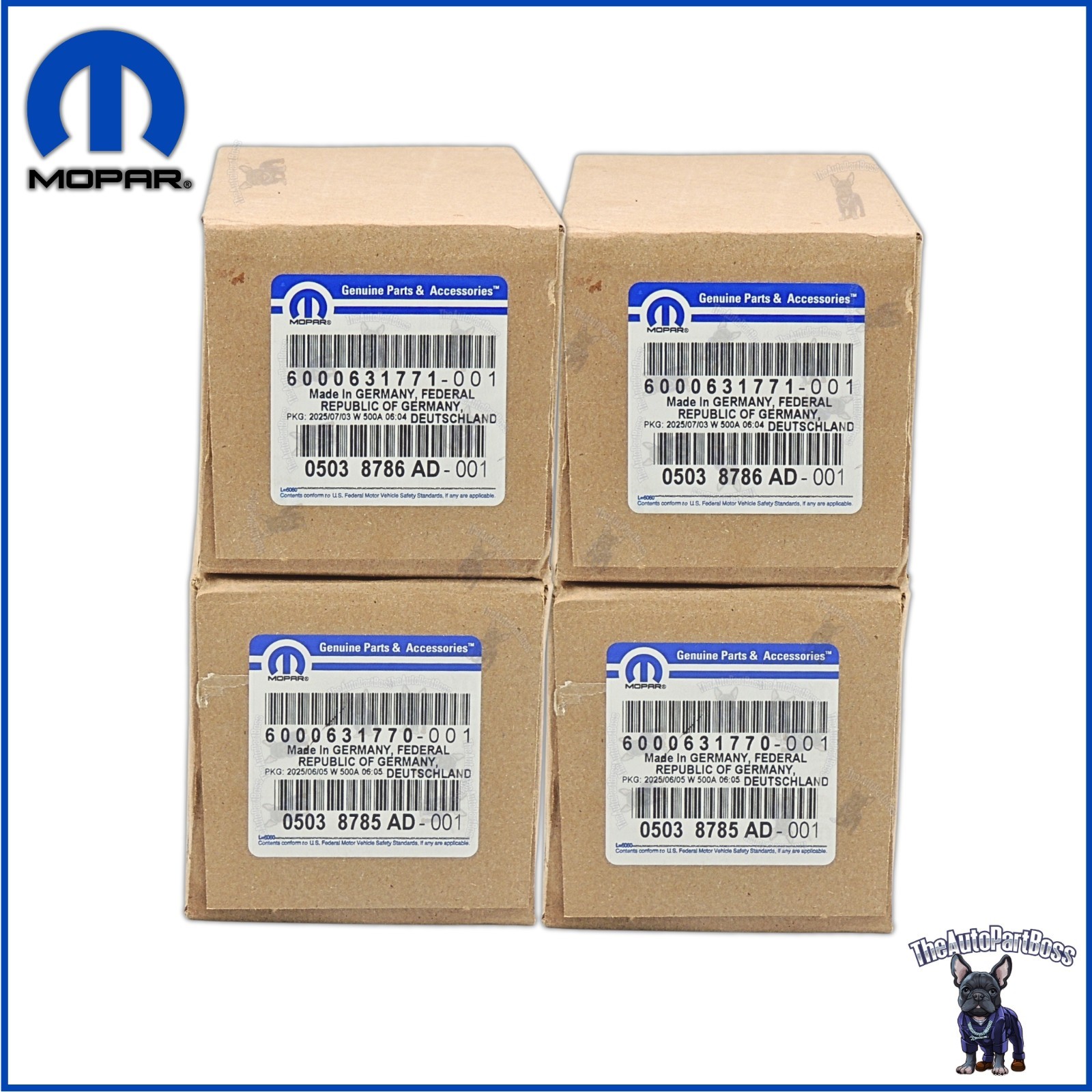 Hydraulic Lifters Complete SET Front & Back OEM Mopar 2X 5038785AD 2X 5038786AD