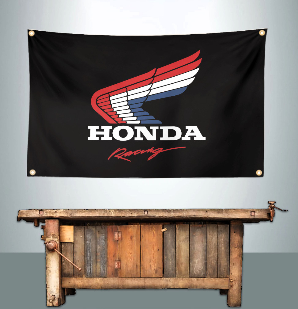 HONDA RACING 3' X 5' BANNER FLAG MOTORCYCLE