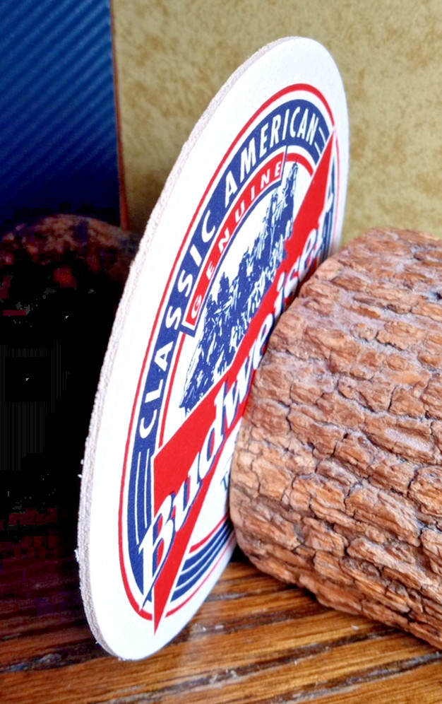 Budweiser Beer Coaster ... 4 1/4" ... Clydesdales Team