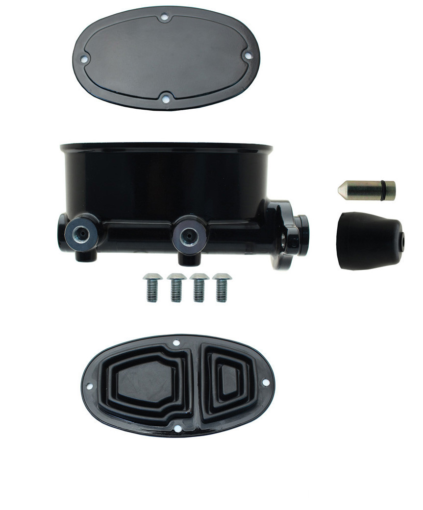 1964-66 FORD MUSTANG POWER BRAKE BOOSTER KIT FOR AUTOMATICS, BLK OUT SERIES