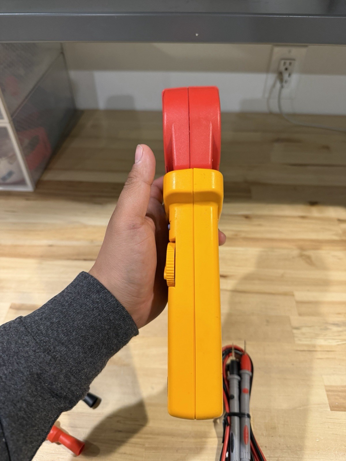 FLUKE 1630 EARTH GROUND CLAMP W/ LEADS - FREE SHIPPING / PERFECT CONDITION