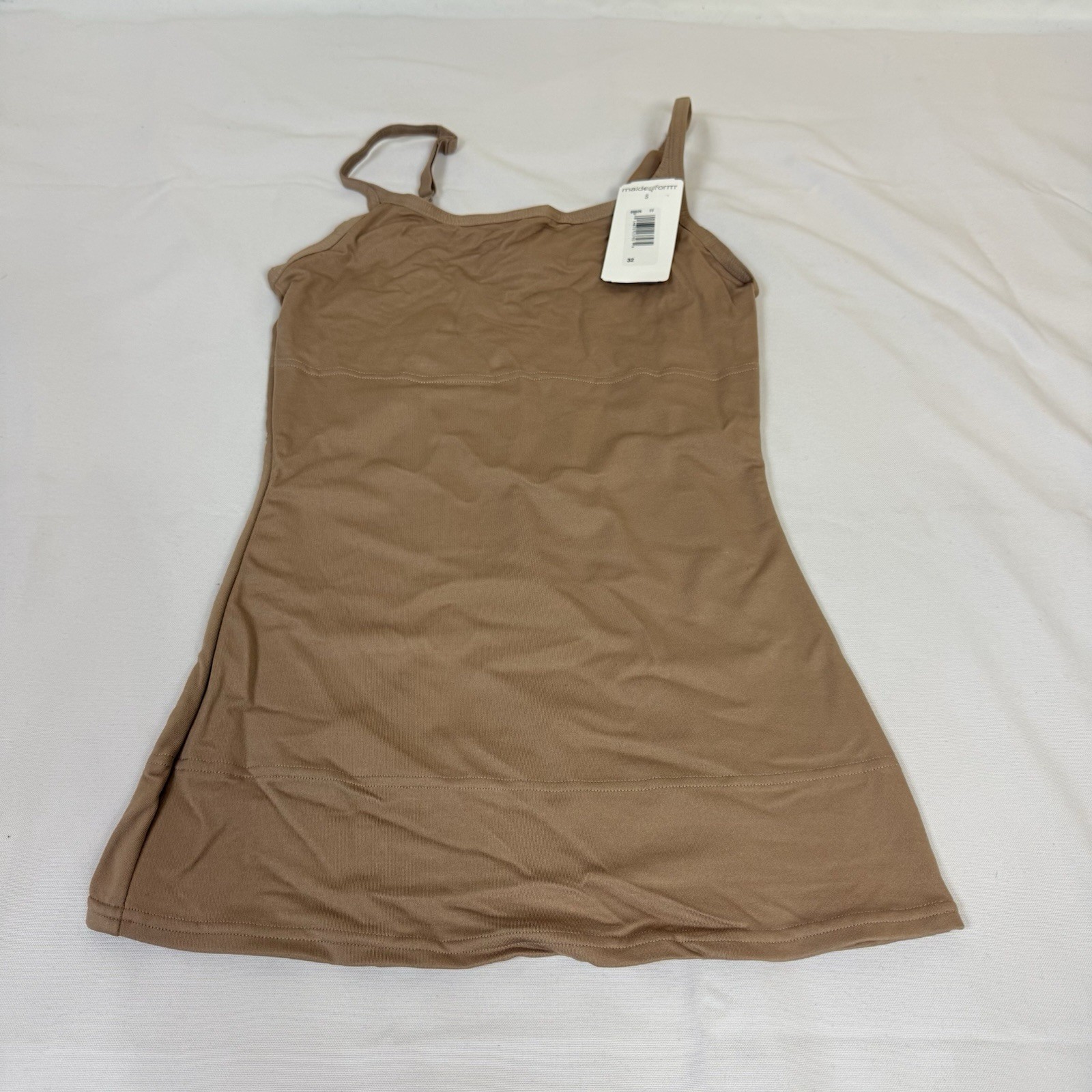 Maidenform Sweet Nothings Long-Length Shapewear Cami Tank Brown S