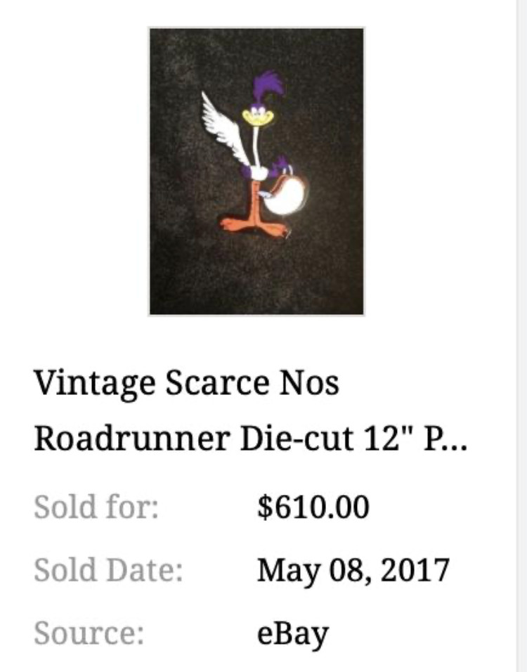 VINTAGE ROAD RUNNER DODGE PLYMOUTH PERFORMANCE 13" METAL GAS OIL SIGN ROADRUNNER