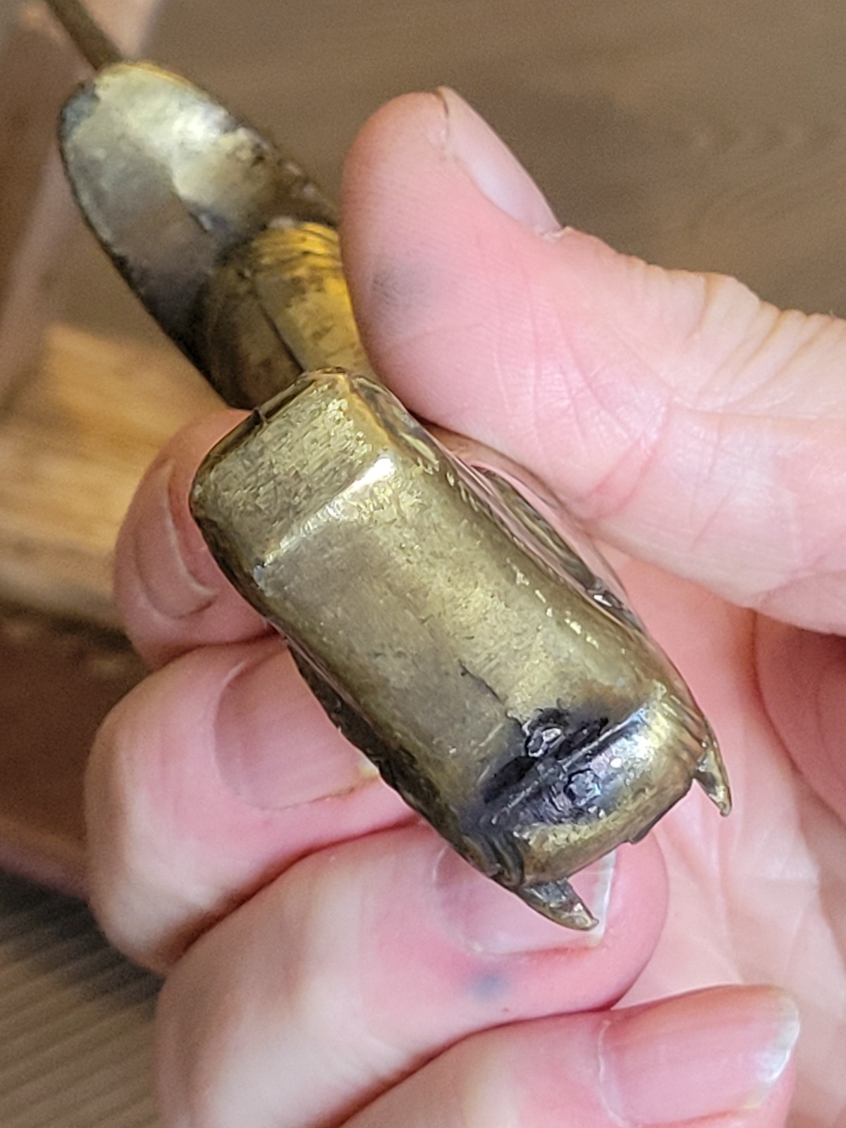 Custom Made Civil War Era Parts Brass Handle Fighting Knife & Custom Sheath