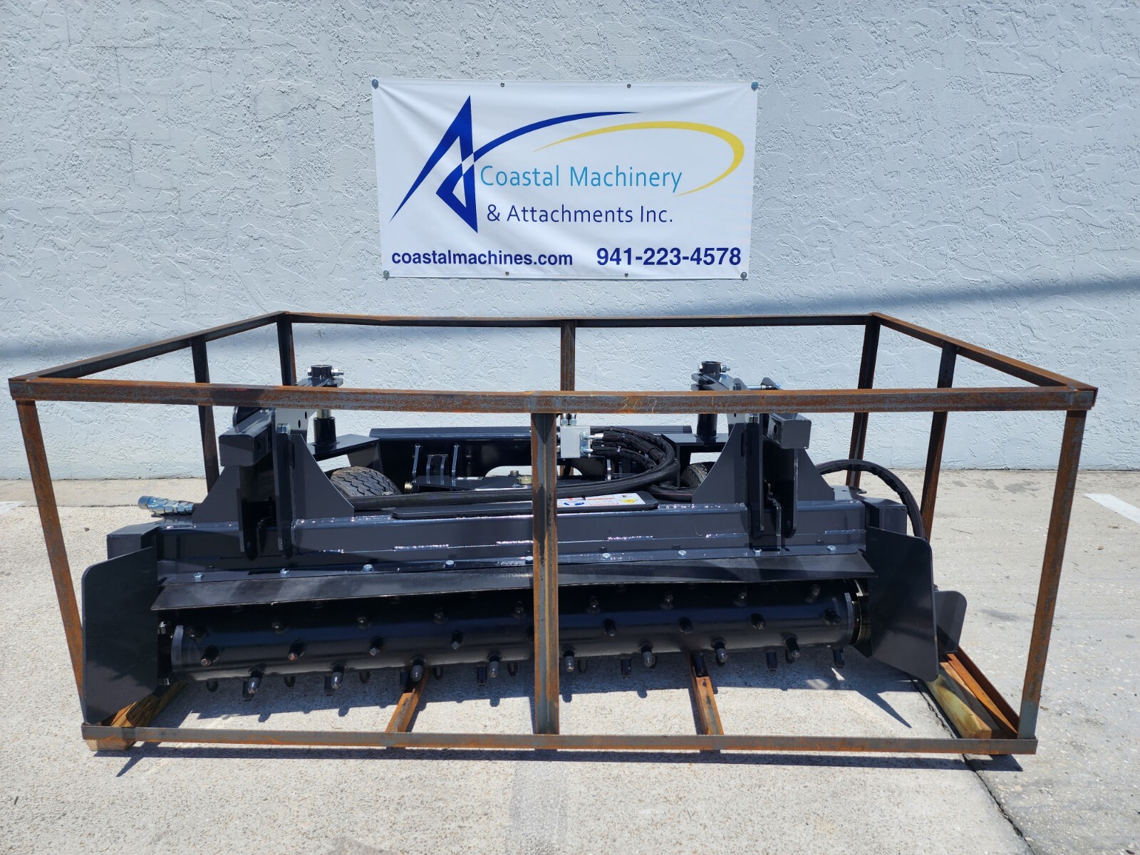 Harley Rake Soil Conditioner Power Landscape Rake Skid Steer Attachment