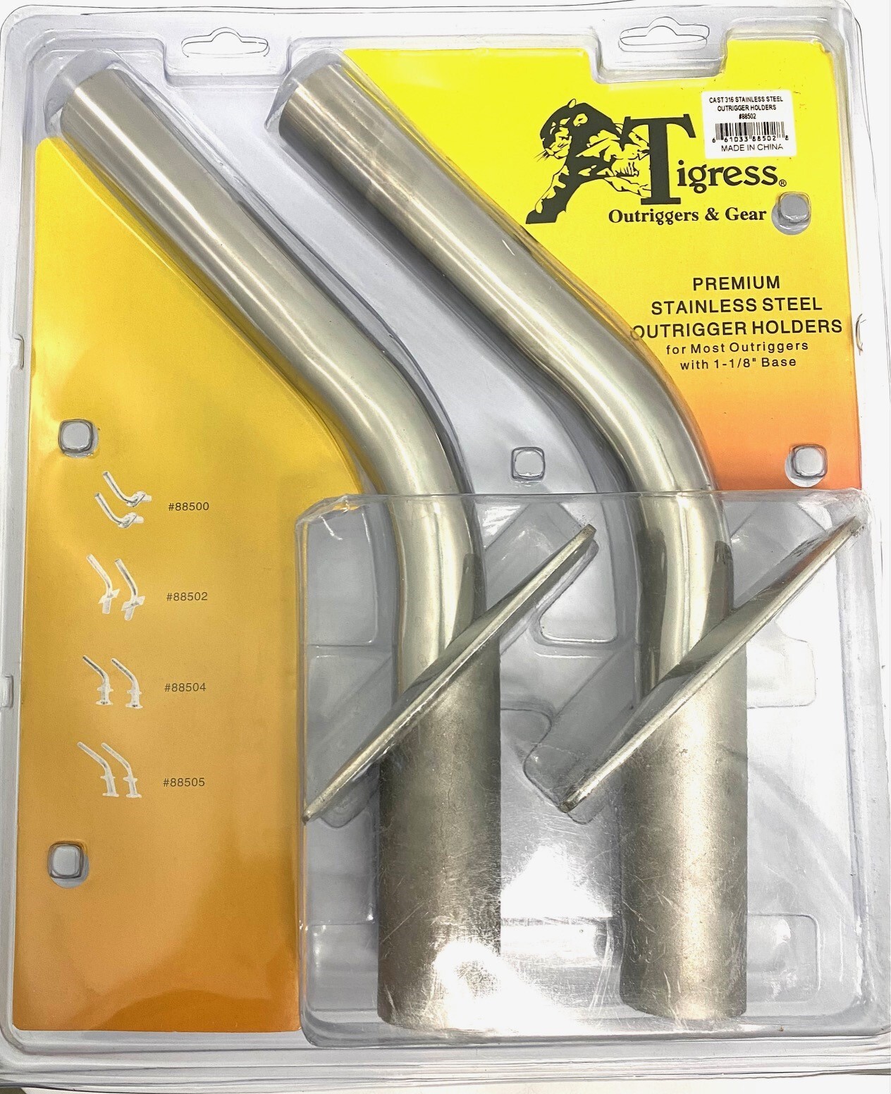 -NEW- Tigress 316 Stainless Steel Outrigger Holder Flush Mount 88502