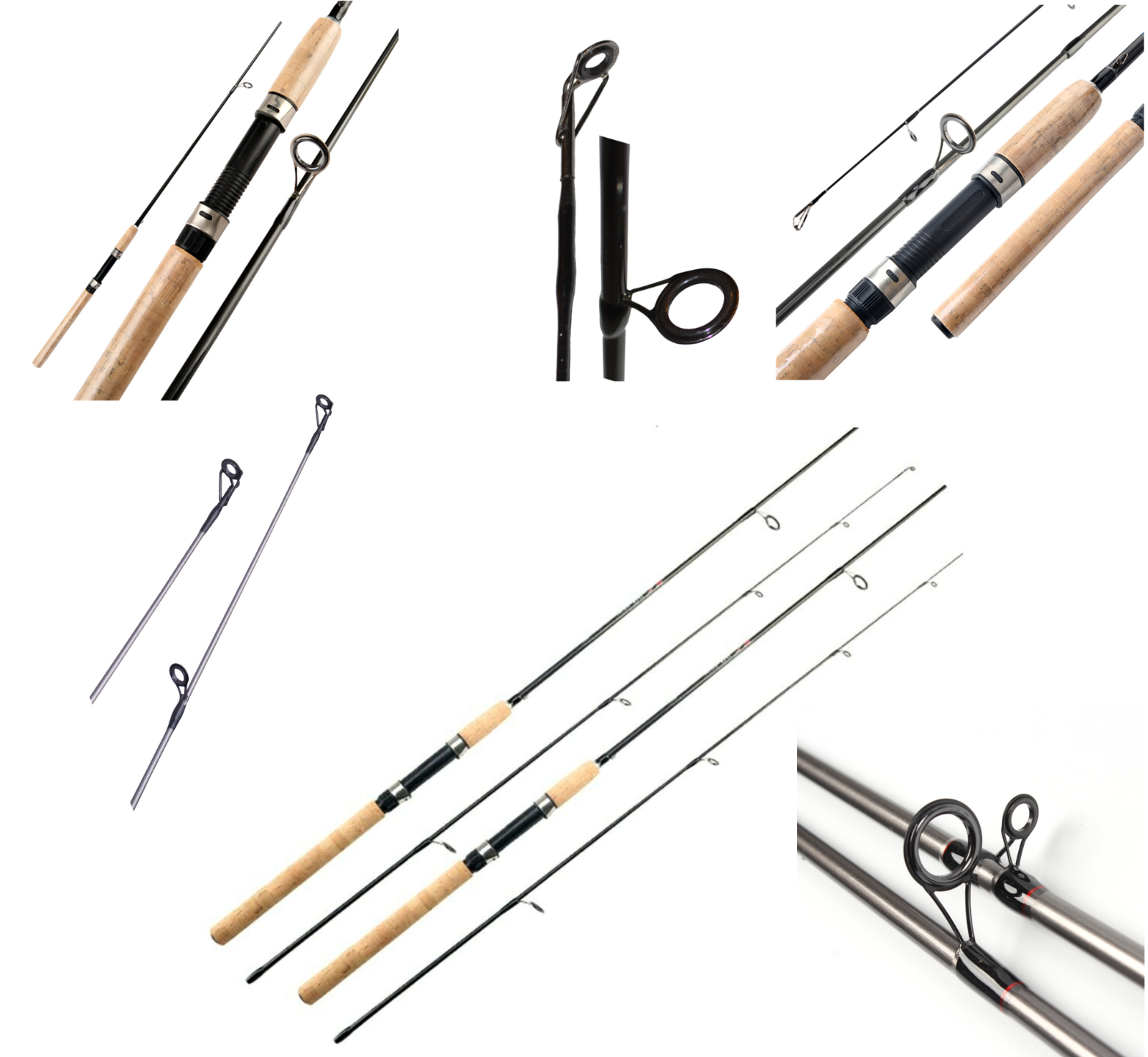 Fishing Spinning Rod Carbon Fiber Portable Medium Fast Lightweight 6f 7f 8f 9f