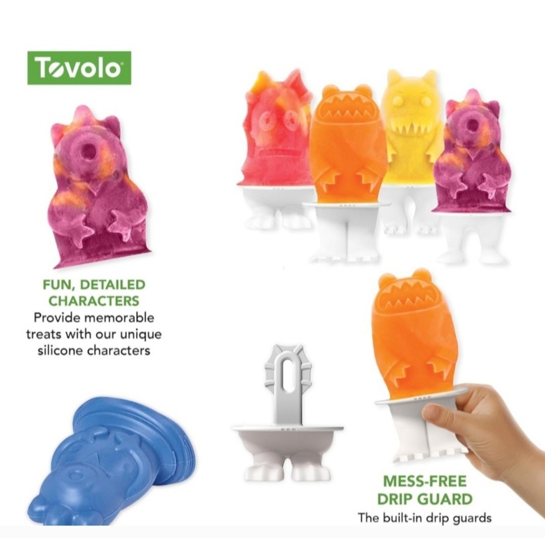 NEW Tovolo 4-pc. Monster Pop Mold Set