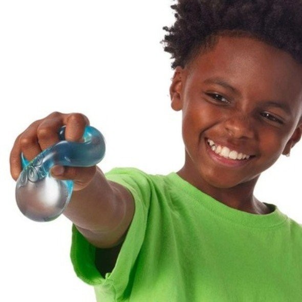 Nee Doh Nice Cubes Ice Cube Toy Fidget Super Solid Squish Blue